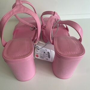 Bershka Pink Platform Sandals